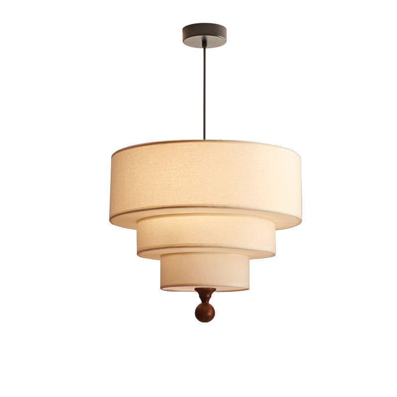 Tiered Fabric Pendant Light – Modern Layered Shade for Dining & Living Rooms