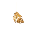 Croissant Fabric Pendant Light – Sculptural Beige Pendant for Modern Interiors