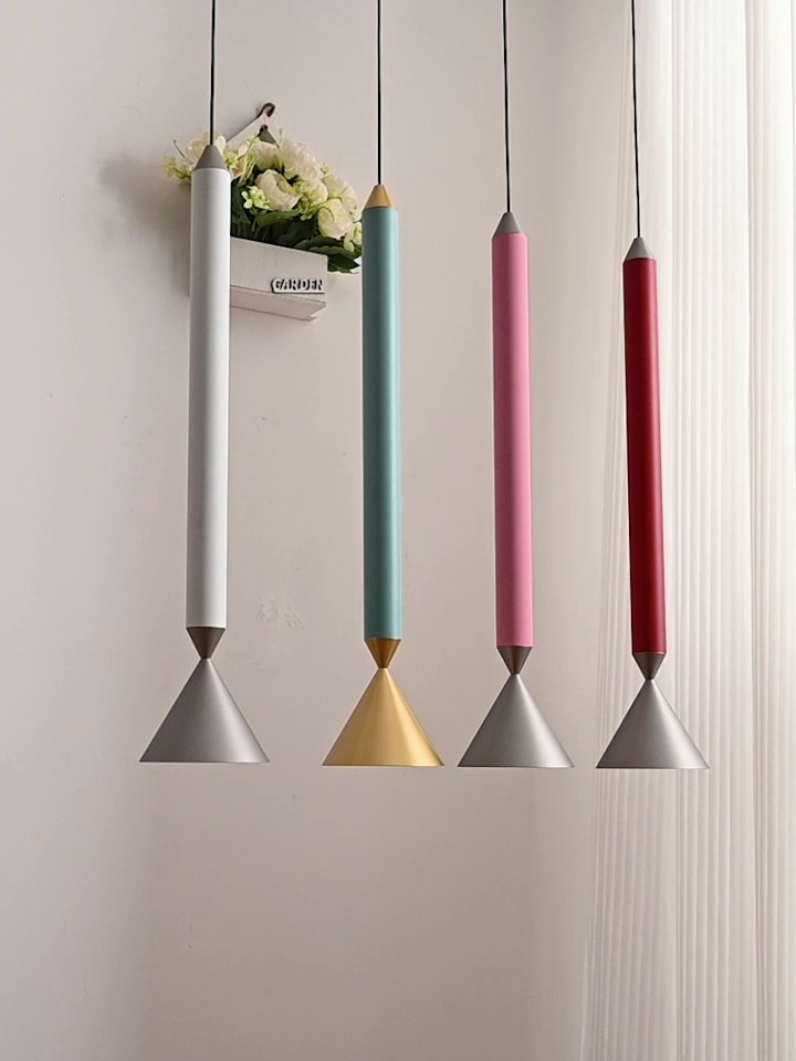 Elio Pencil Pendant Light – Modern Minimalist LED Ceiling Lamp