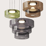 Bauhaus Style Glass Pendant Light