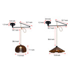 Wood Swing Arm Modern Chandelier Li002610