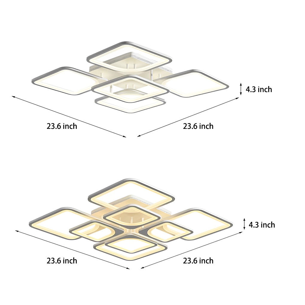 Square Modern Ceiling Light Ha091932