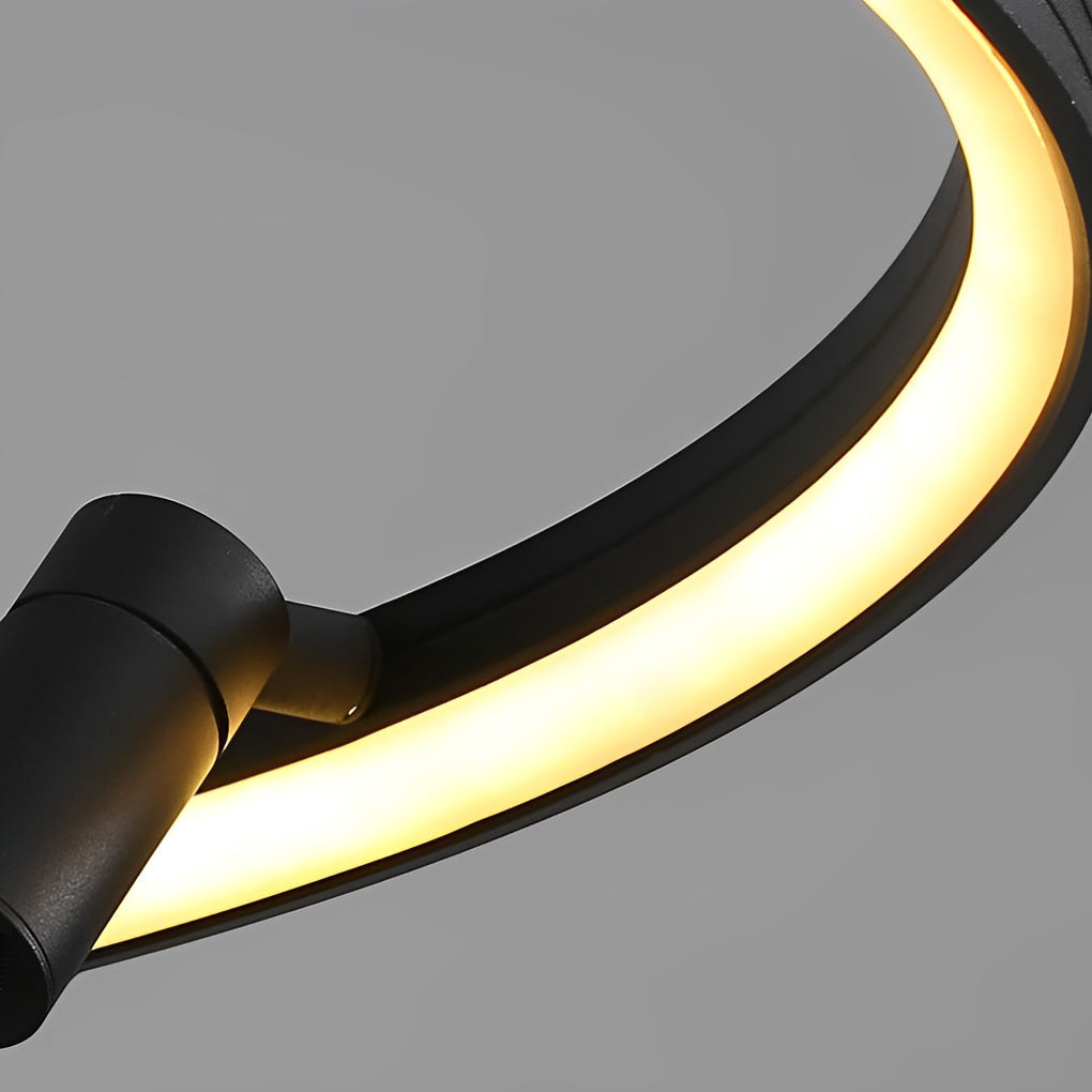 Aurelia Round LED Chandelier with Adjustable Spotlights for Modern Interiors