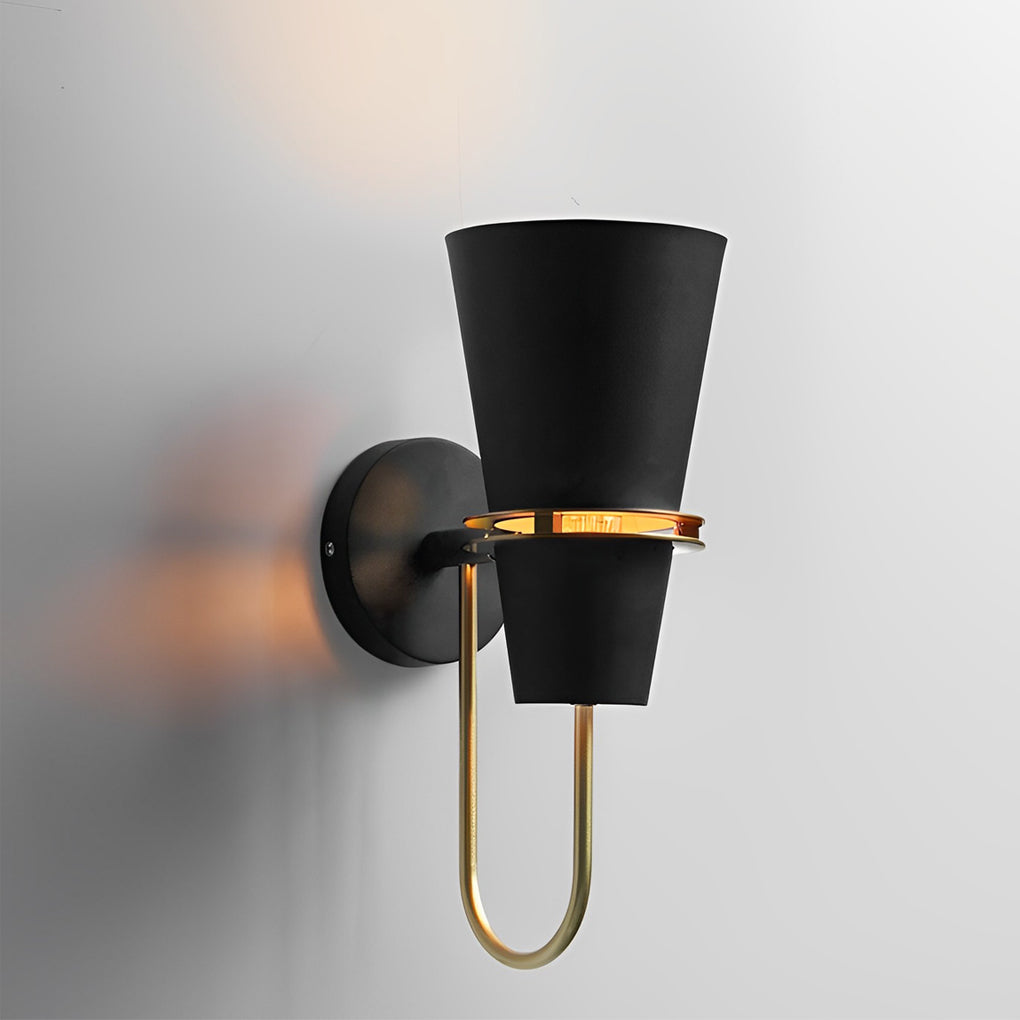 Cone Wall Sconce in White – Modern Iron Architectural Lighting