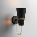 Cone Wall Sconce in White – Modern Iron Architectural Lighting