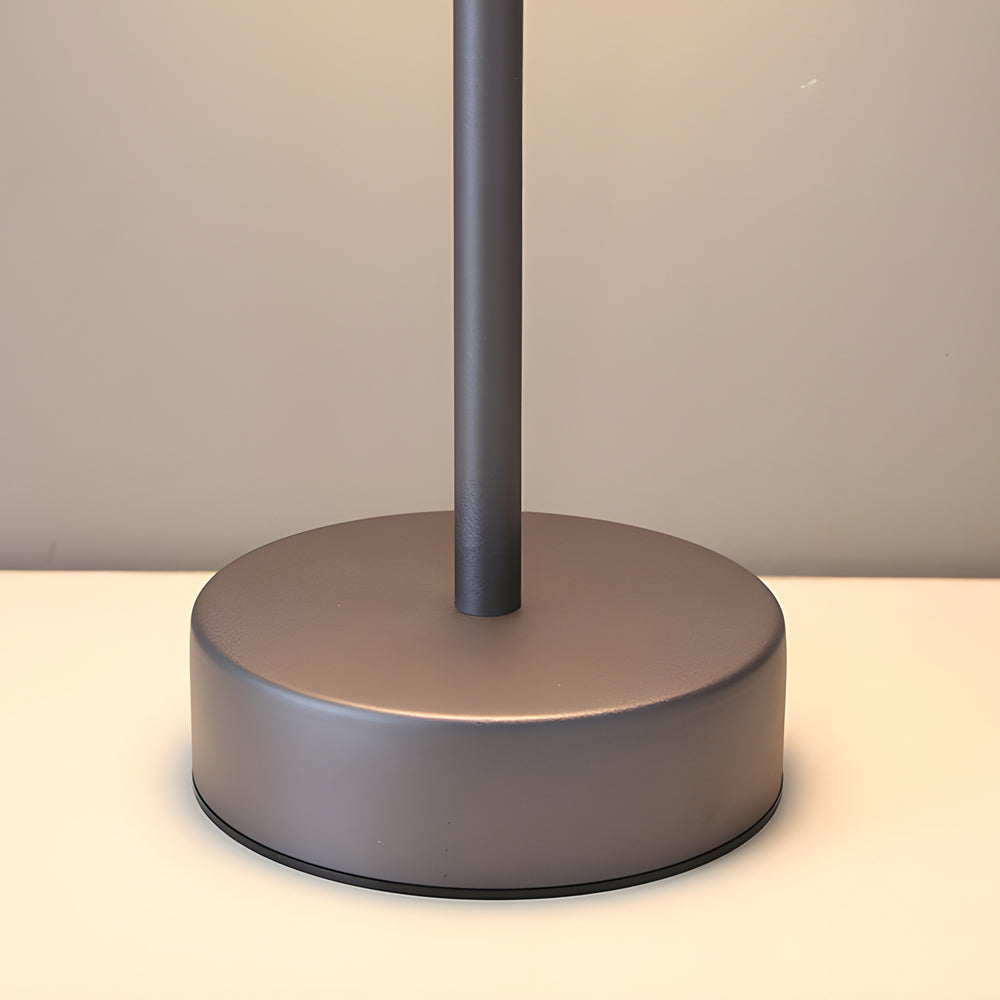 Tunable Metal Finish Table Lamp In Hat Style