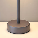 Tunable Metal Finish Table Lamp In Hat Style