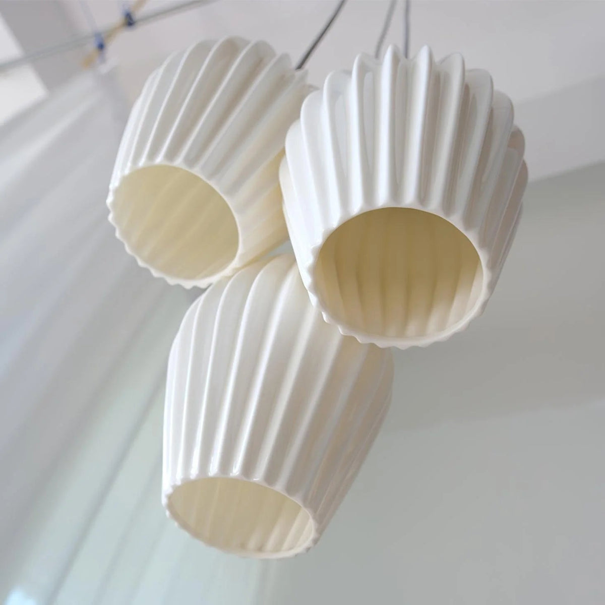 Ribbed Terra Pendant Light