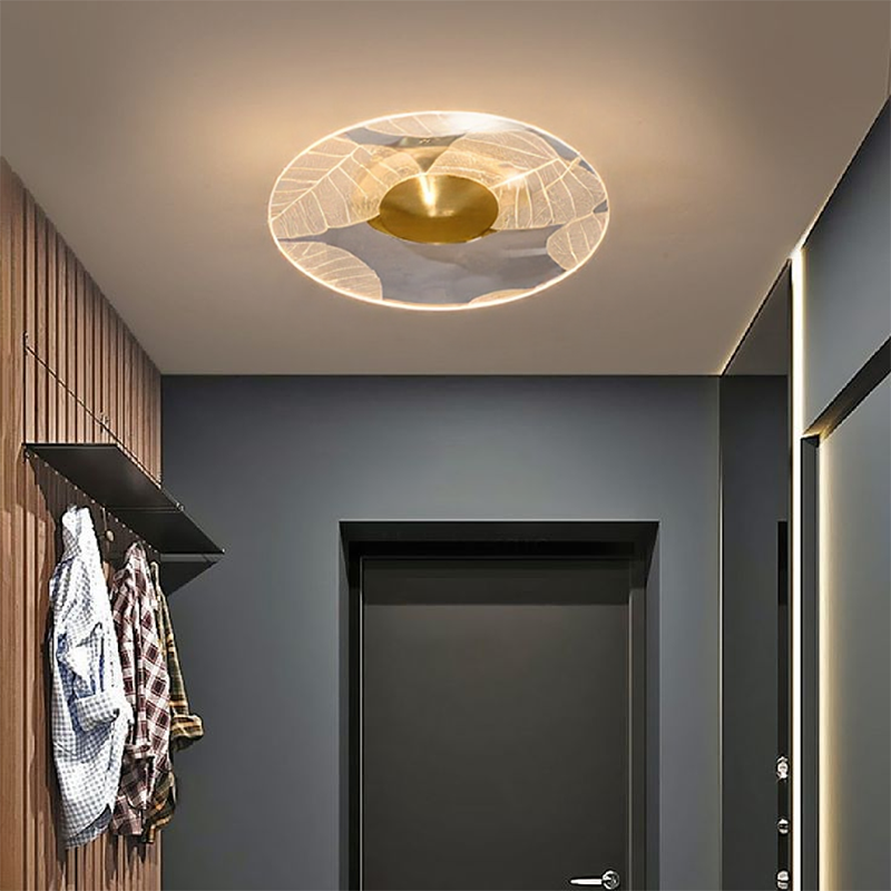 Modern Geometric Grain Ceiling Light
