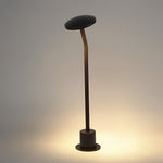 Mushroom LED Pathway Light in Brown Aluminum for Garden and Lawn