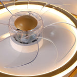 Stepless Dimming Led Nordic Ceiling Fan Light