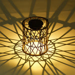 Rattan Lantern Solar Garden Lights Ha077154
