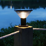 Circular Waterproof Solar Fence Post Lights