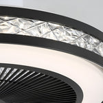 Nordic Minimalist Household Stepless Dimming Integrated Ceiling Fan Lamp
