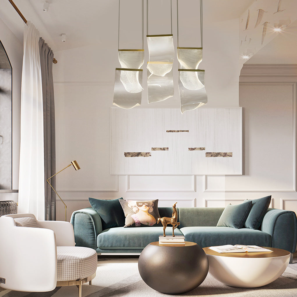 Irregular Curl Led Nordic Chandelier Ha084765
