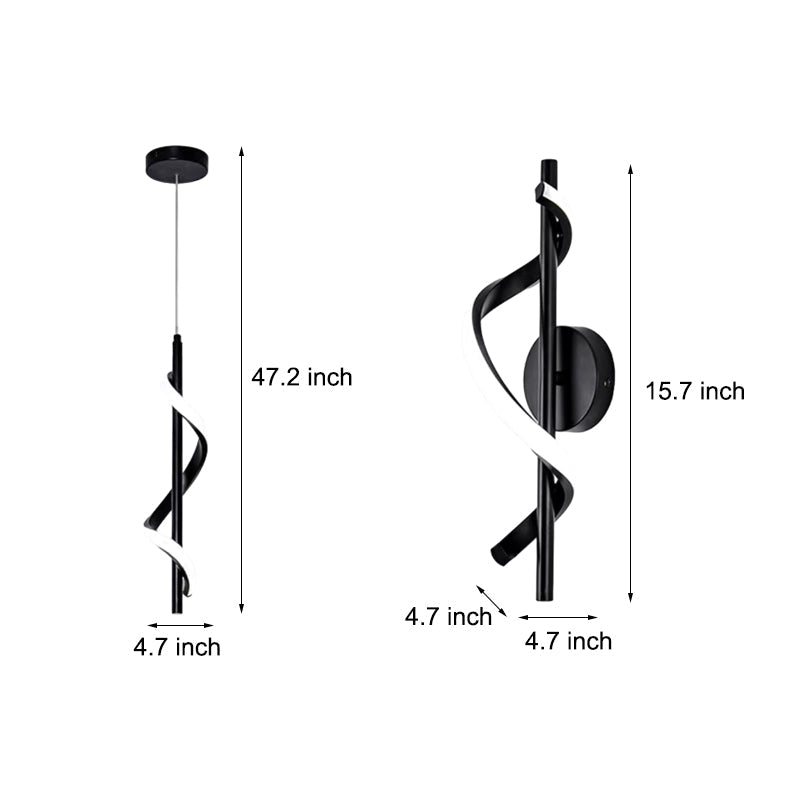 Spiral Strips Modern Wall Lamp Li002598