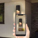 Rectangle Waterproof Led Black Outdoor Wall Lamp