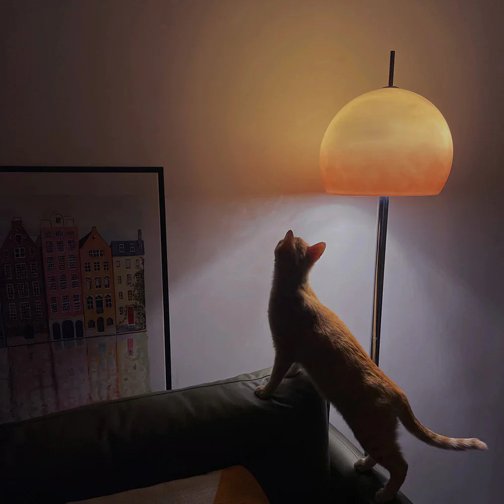 Mushroom Glow Bauhaus Floor Lamp