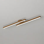 Nordic Modern Minimalist Wood Grain Long Ceiling Lamp