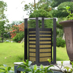 Industrial Cuboid LED Pathway Lantern for Modern Outdoor Spaces