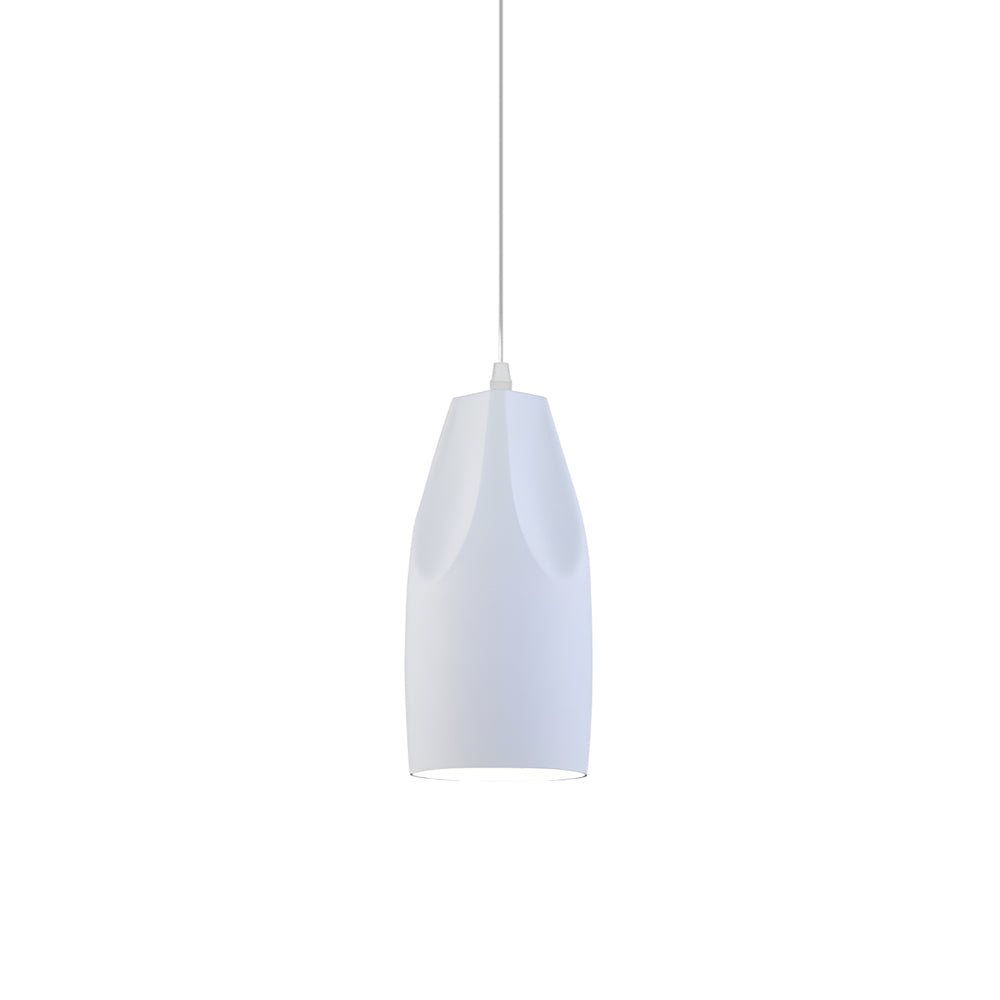 Pleat Box Led Pendant Light 1 Light Black White Aluminum Hanging Lamp