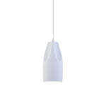 Pleat Box Led Pendant Light 1 Light Black White Aluminum Hanging Lamp