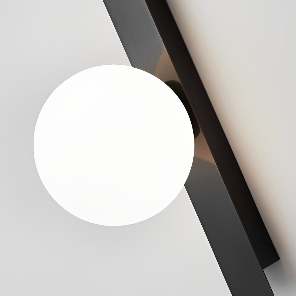 Modern Black and Gold LED Wall Sconce with Adjustable Spotlight