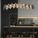 Feathers Glass Modern Chandelier Li002508