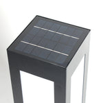 Modern Black Solar Bollard Lights for Pathways & Courtyards