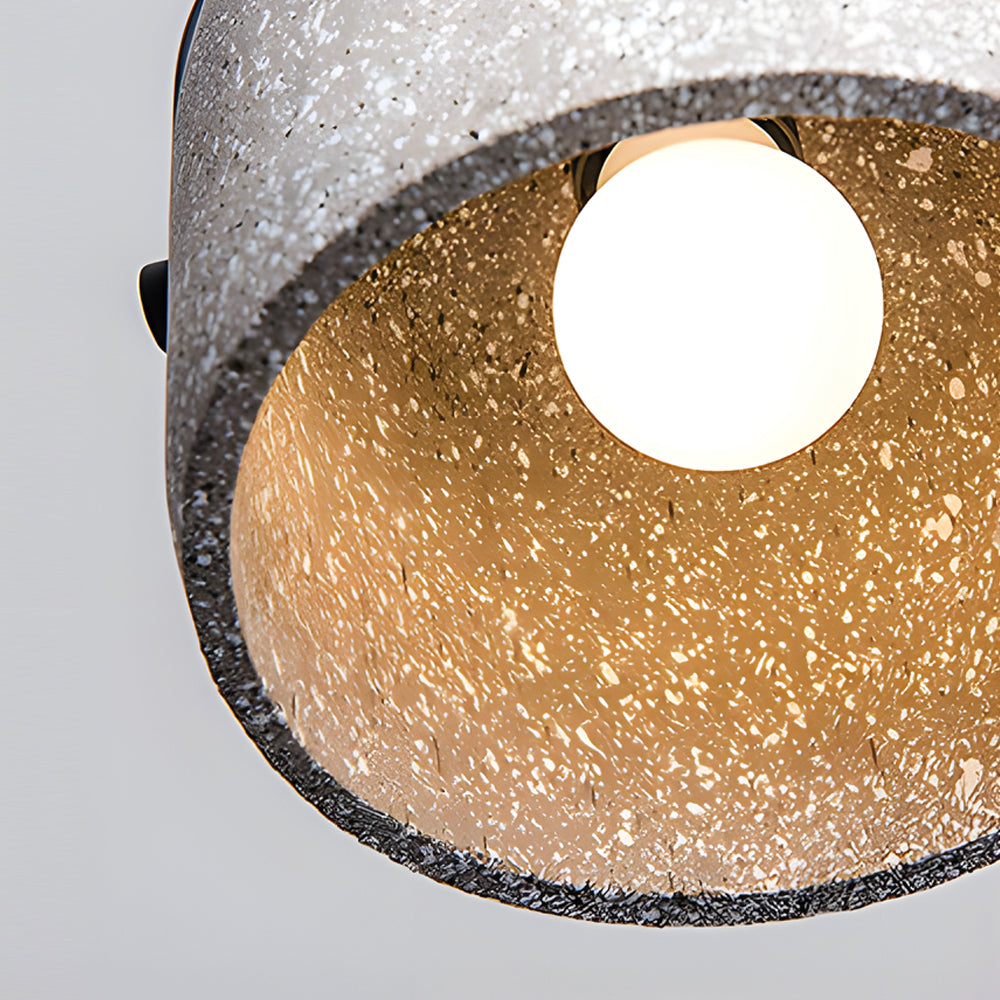 Cement Cylinder Pendant Light 1 Light Concrete Hanging Light In Gray White Black