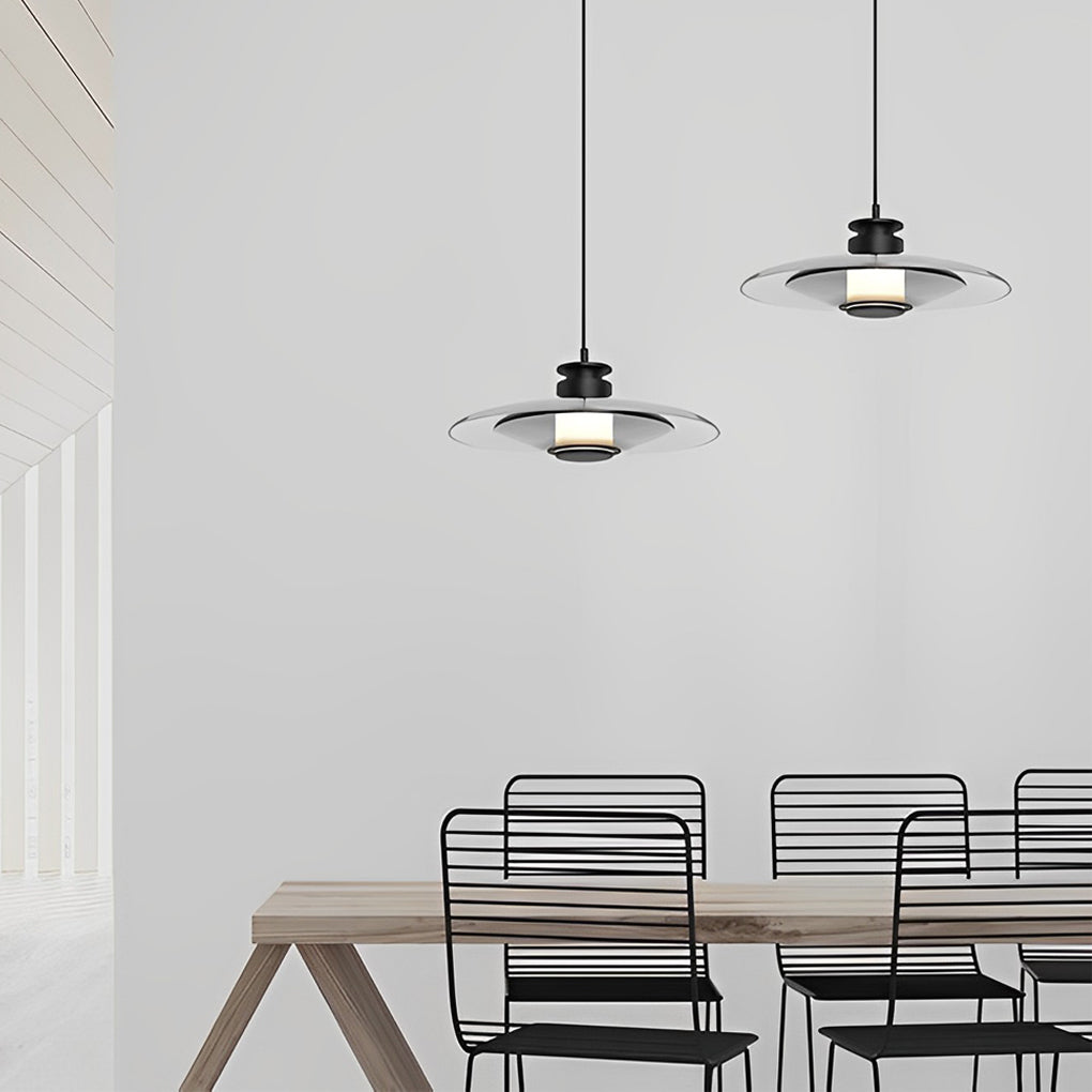 Round Glass Led Modern Pendant Light Li002254