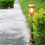 Golden European LED Pathway Lamp for Garden and Courtyard