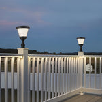 Round Modern Solar Fence Post Light Ha076261