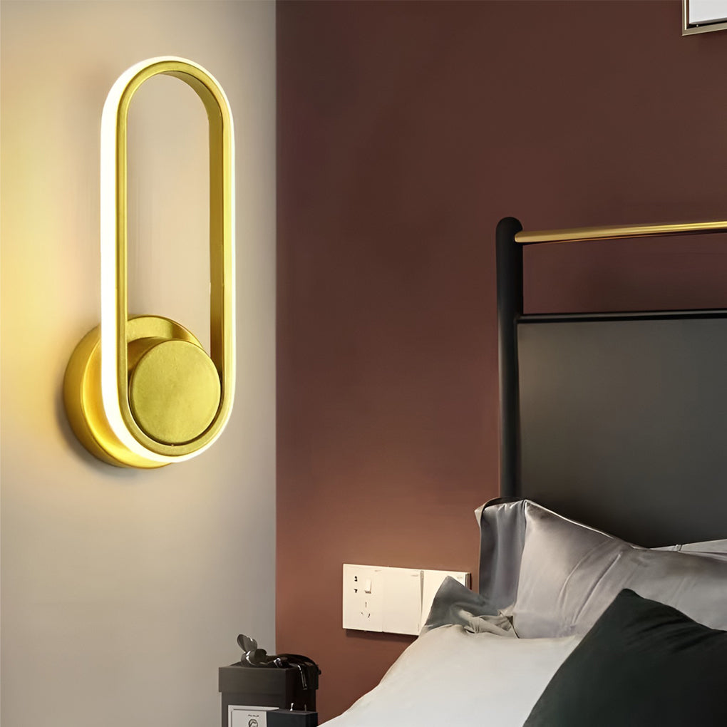 Rotatable Rounded Rectangular Led Nordic Wall Lamp