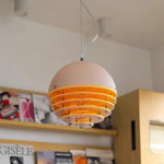 Mid Century Bauhaus Sunset Orange Pendant Lamp