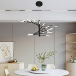Aurelia Spiral LED Chandelier in Gold or Black