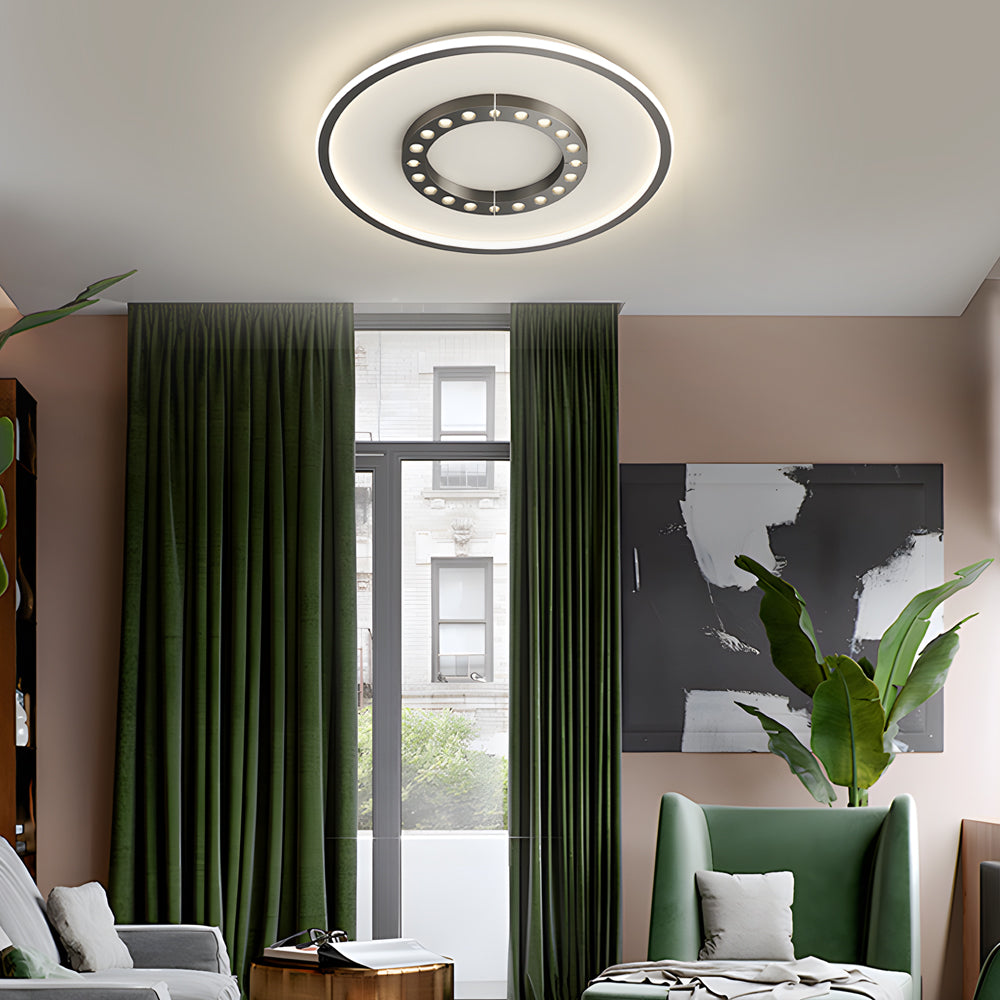 Square Round Led Anti Glare 3 Step Dimming Modern Ceiling Lights Fixture
