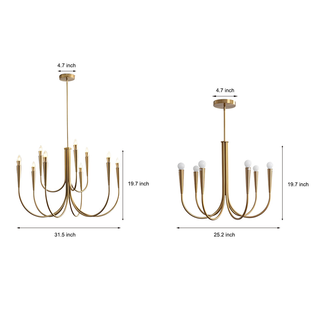Retro Candlelight Chandelier Ha091593