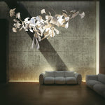 Golden Gingko Leaf Chandelier