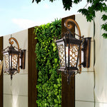 Retro Pattern Outdoor Wall Lamp Ha083047