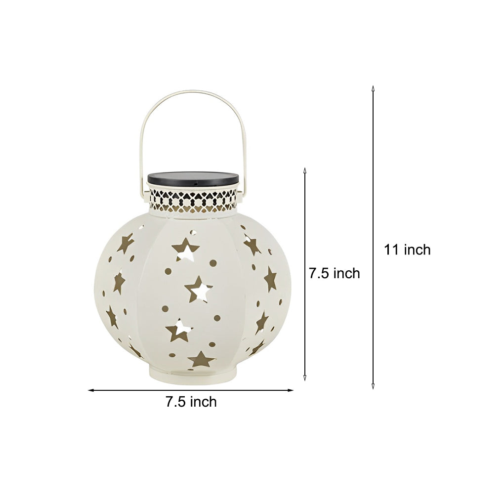 Celestial Star Projection Solar Lantern for Garden and Patio