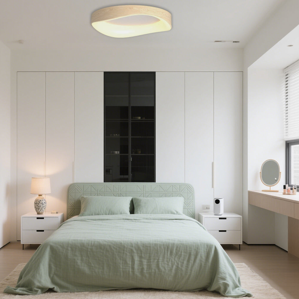 Nordic Wood Grain Ceiling Light