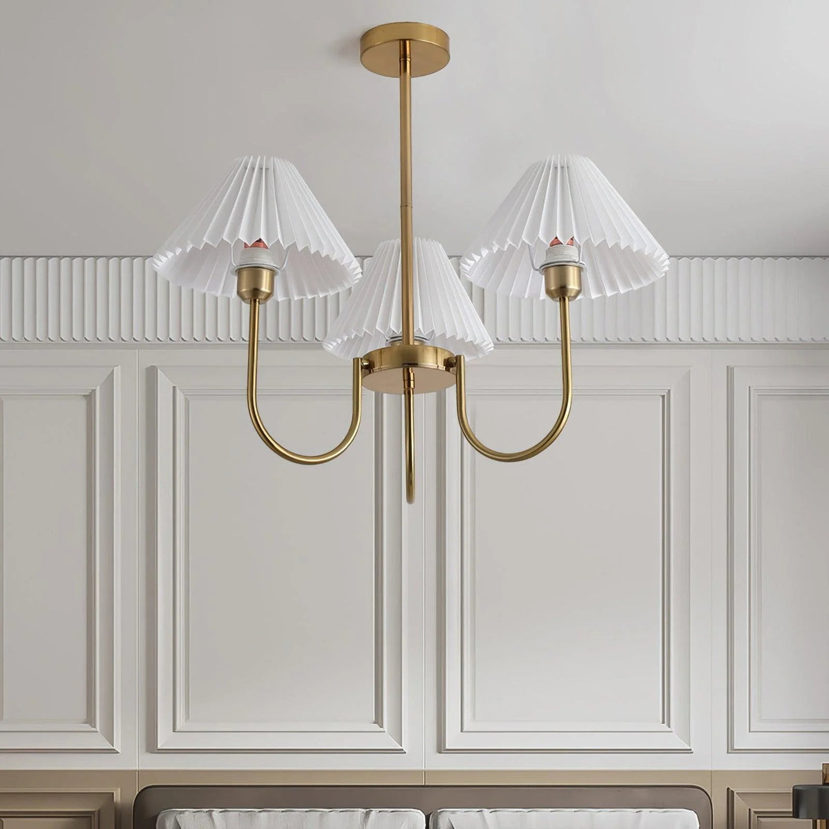 Aurelle Pleated Chandelier