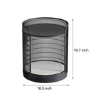 19 Inch Led Open Mesh Outdoor Floor Lamp With Table