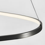 Black 1 2 3 Light Triangle Ring Chandelier