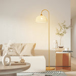 Rattan Bend Floor Lamp