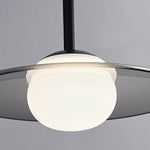 Glass Ufo Led Black Kitchen Pendant Light Li002218