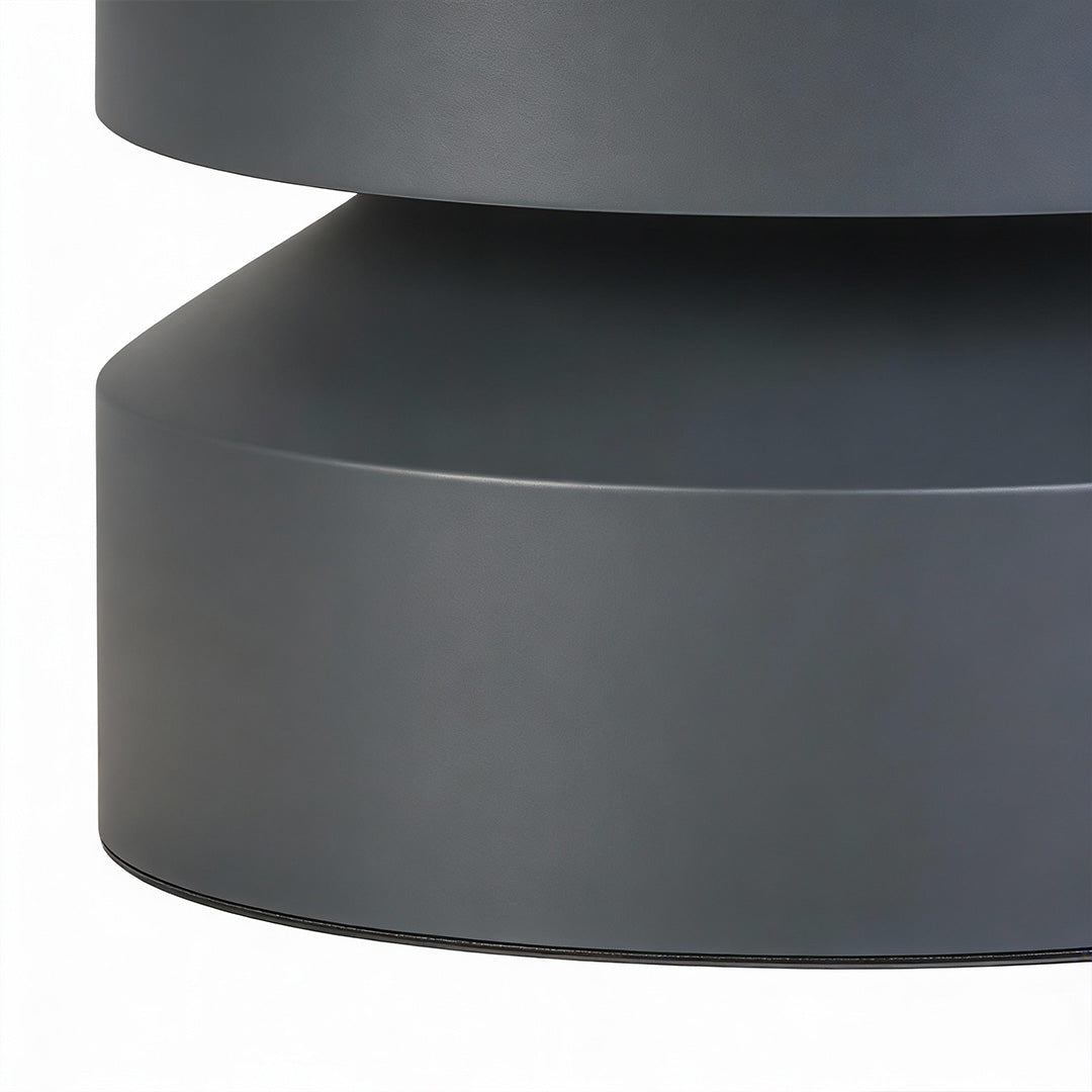 Minimalist LED Bollard Landscape Light in Sand Gray, 12W Warm White 3000K, IP65 Waterproof