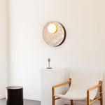 Moonwake Travertine Wall Sconce – Modern Natural Stone Lighting