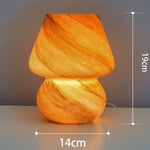 Creative Glass Retro Mushroom Table Lamp